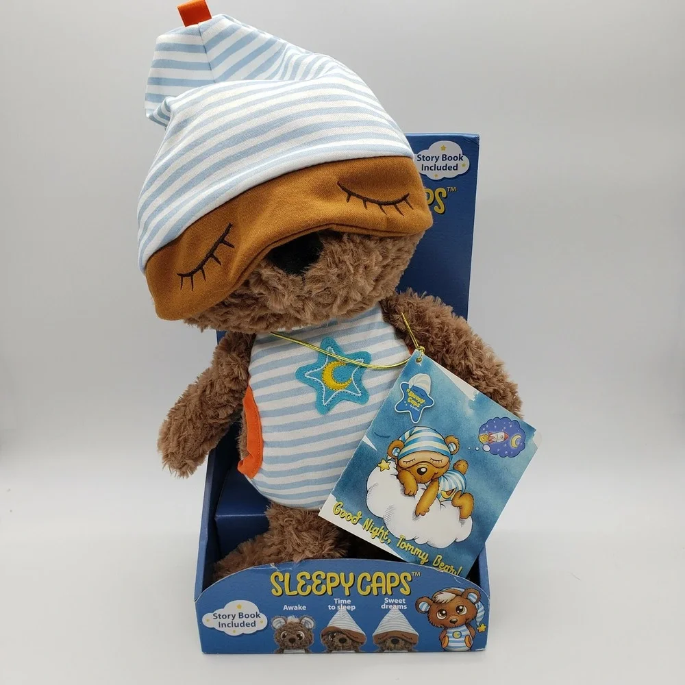 Dan Dee Plush Tommy Bear Sleepy Caps 13